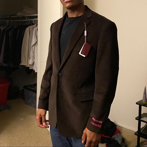 adolfo corduroy blazer